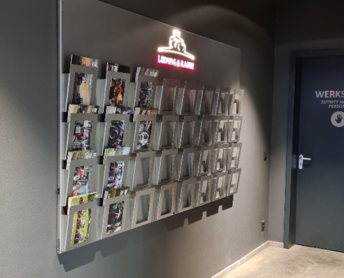 Individuell designte Prospektwand